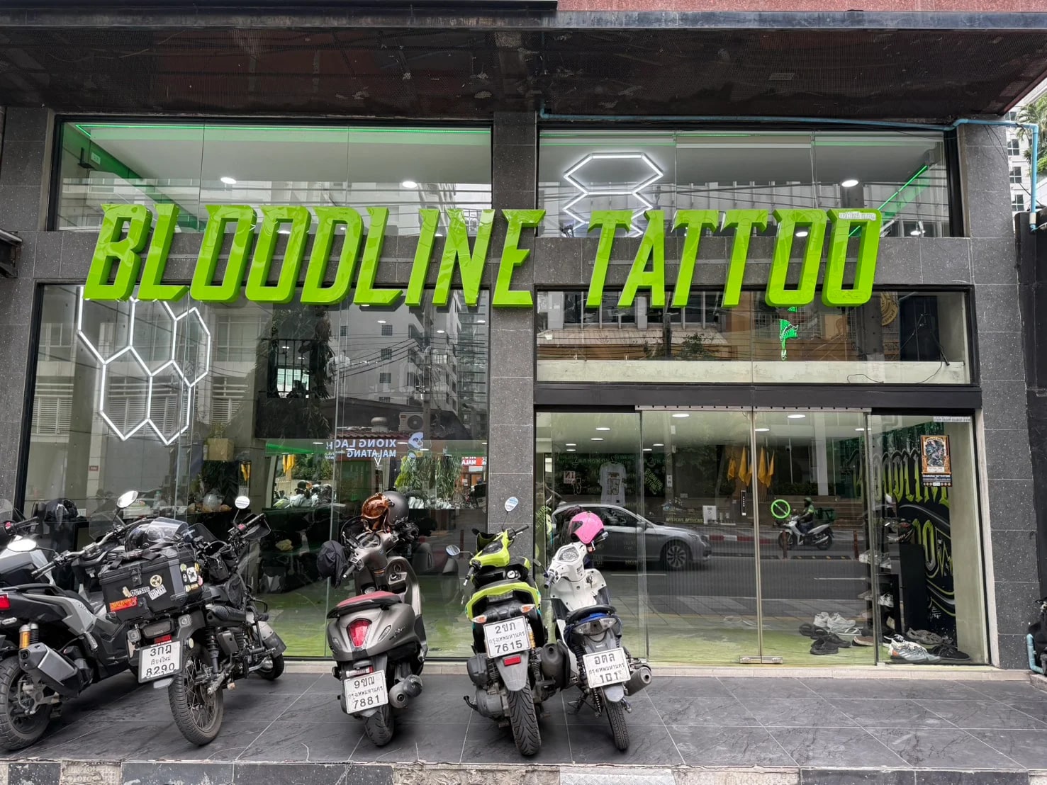 Bloodline Tattoo Bangkok studio exterior for international travellers